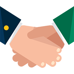 Drawing of a handshake